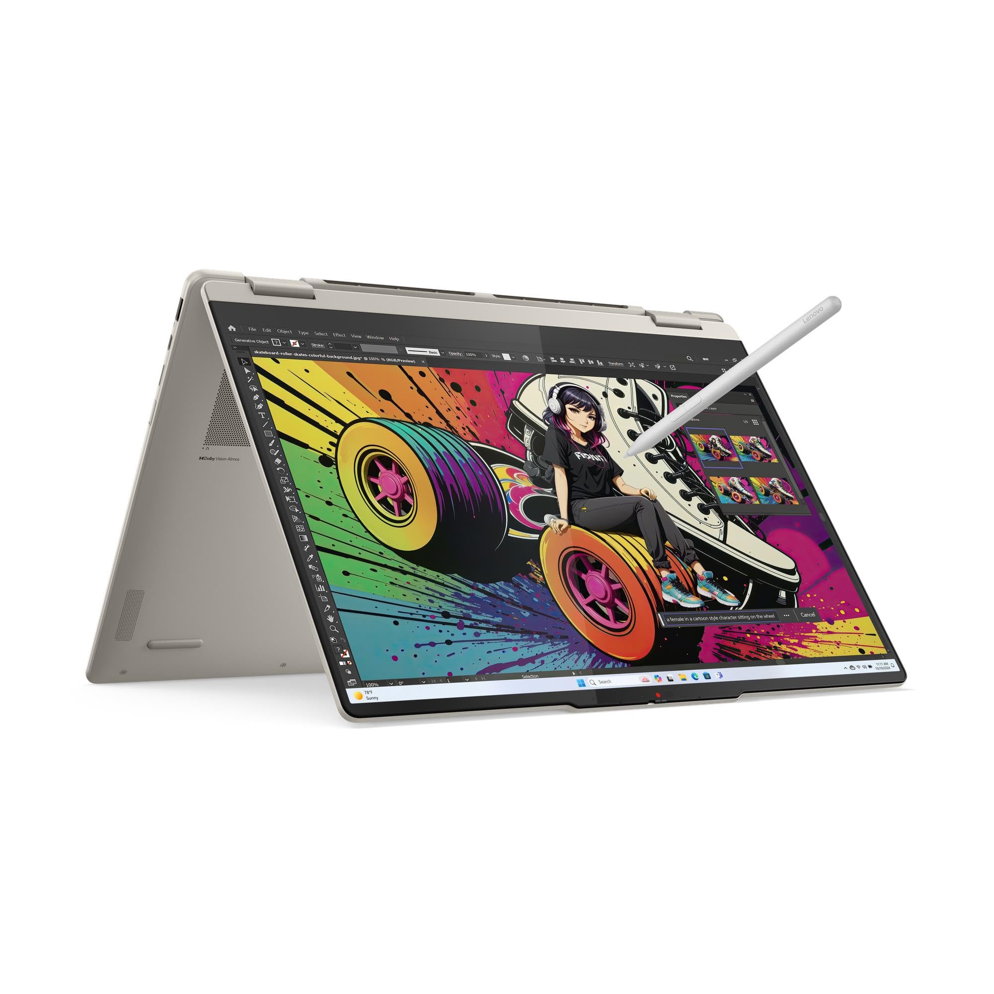 Lenovo Yoga 7 2-in-1 16AKP10 Laptop, 6-Core AMD Ryzen AI 5 340, 16